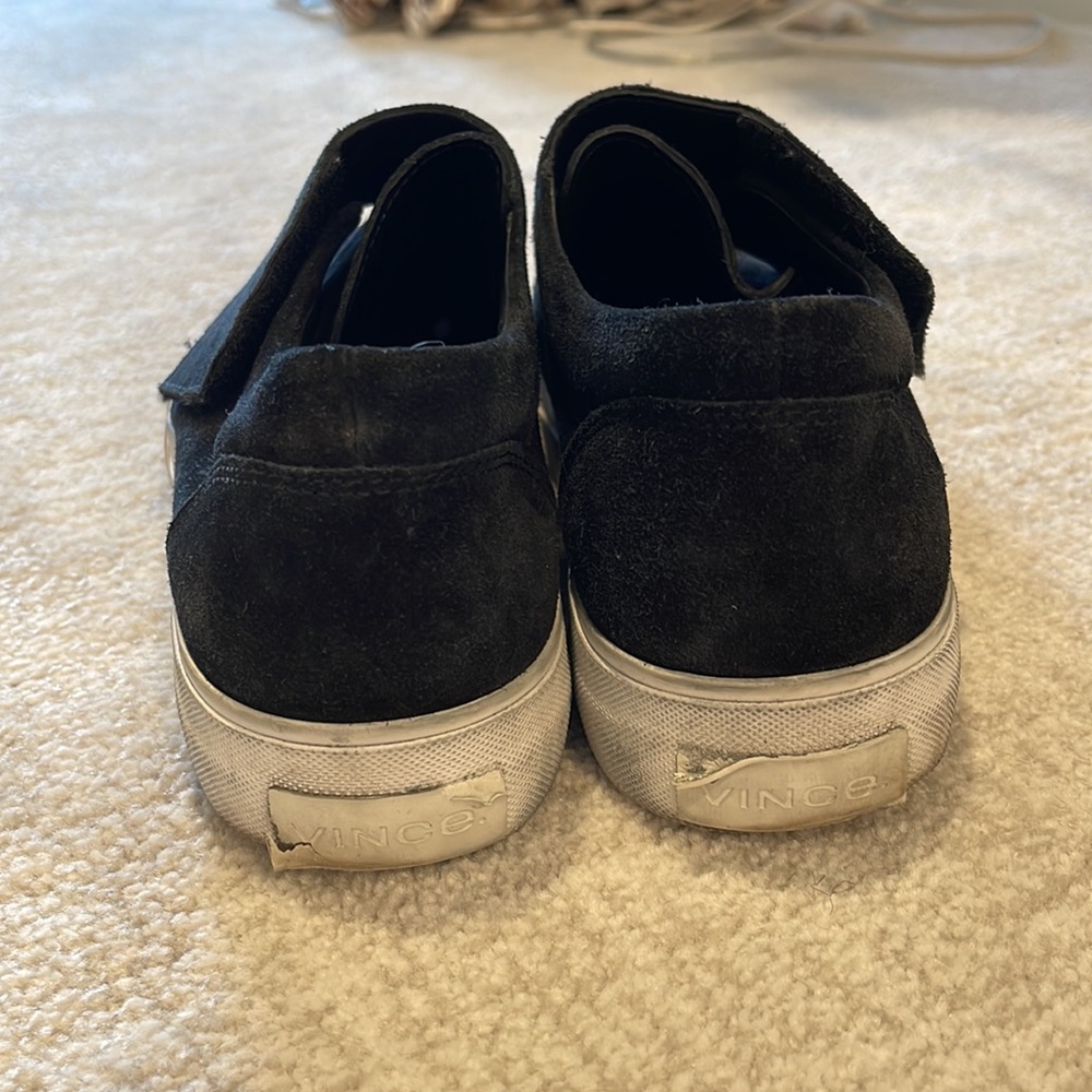 Vince Black Suede Slides With Velcro - image 3